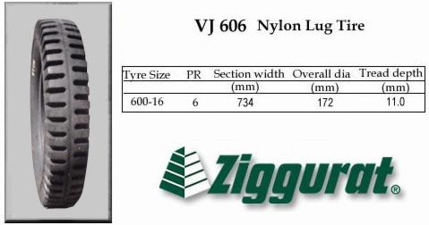 ZIGGURAT VJ 606 Nylon Jeep Tire